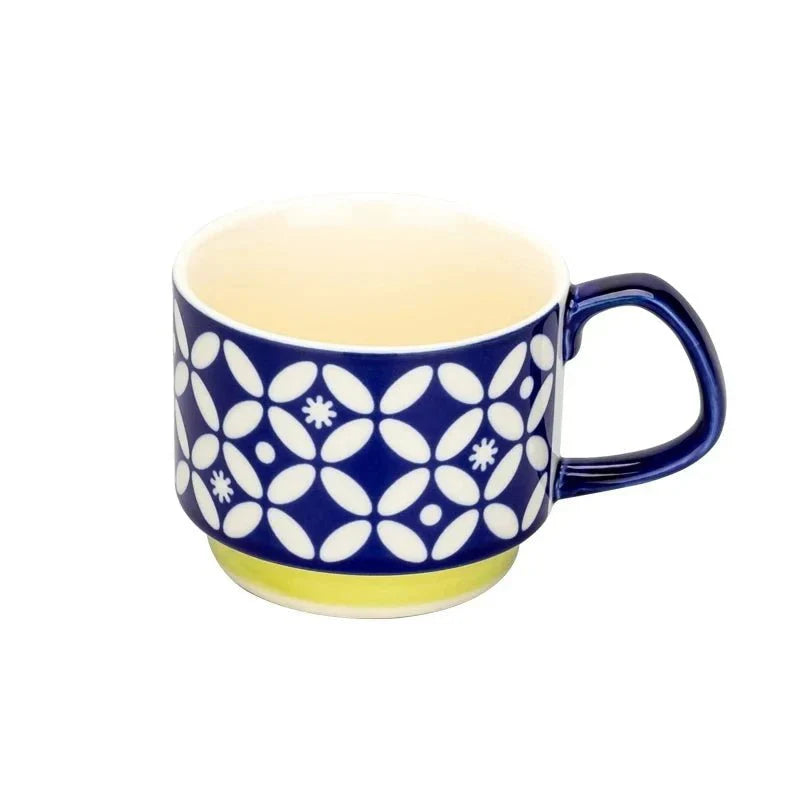 Ardena — Ceramic Stackable Coffee Mug with Vibrant Midcentury Design