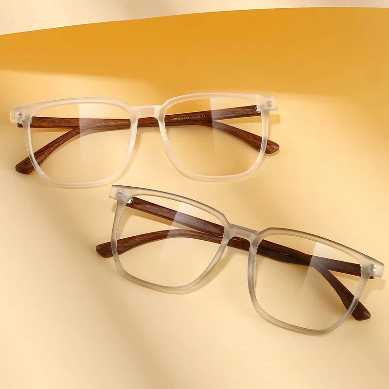 Retro Wooden Anti-Blue Light Glasses