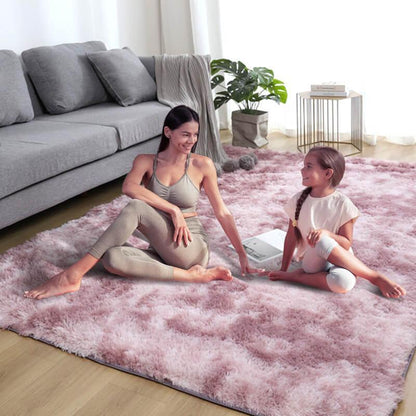 ⏳Reducere 50% pentru Timp Limitat⏰Covoraș de Podea Pufoasă cu Culoare Gradient🛋️