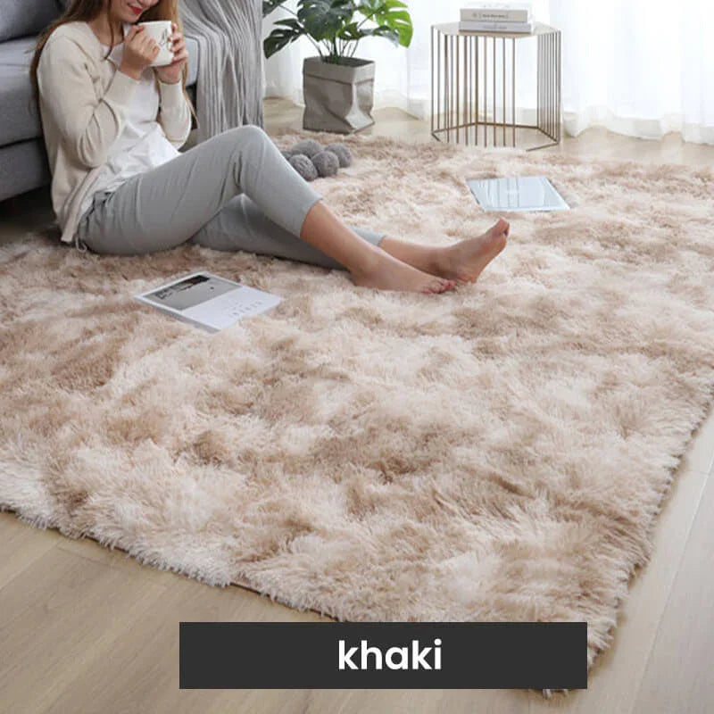 ⏳Reducere 50% pentru Timp Limitat⏰Covoraș de Podea Pufoasă cu Culoare Gradient🛋️