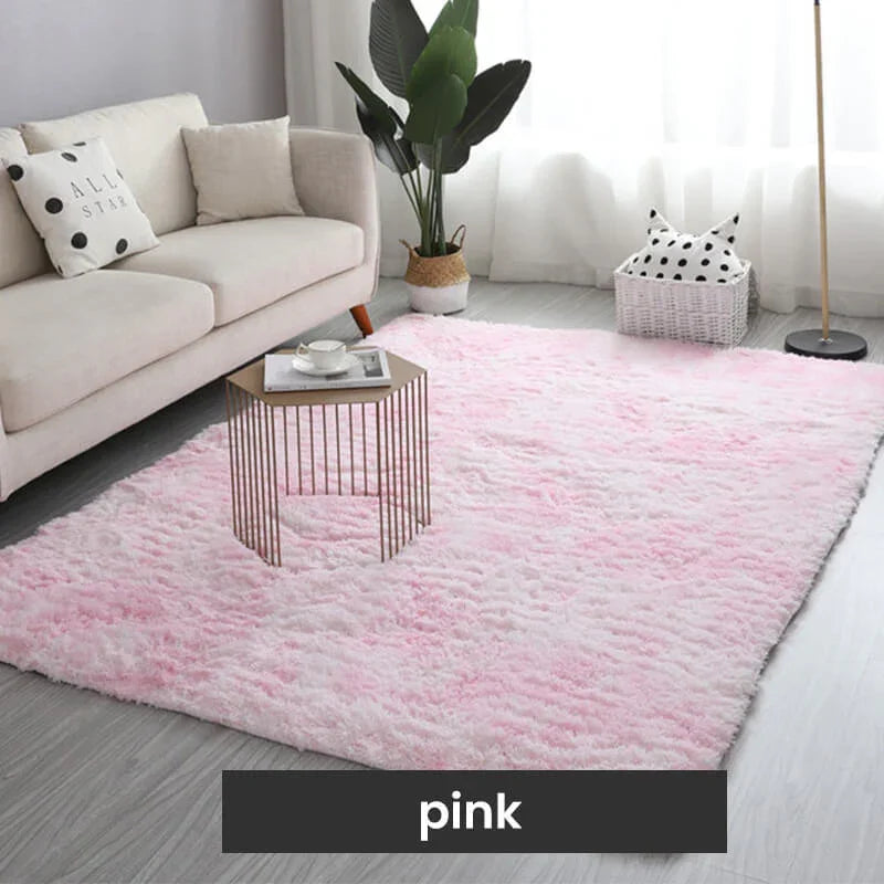 ⏳Reducere 50% pentru Timp Limitat⏰Covoraș de Podea Pufoasă cu Culoare Gradient🛋️