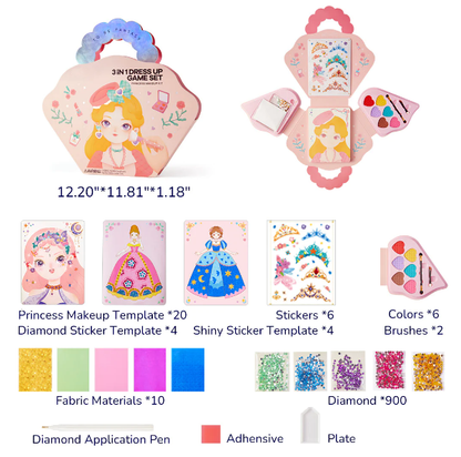 Liora — Kids 3-in-1 Princess Dress Up and Make Up Game Set