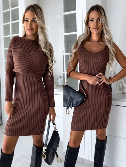 Knit Luxe Duo™ — Envolva-se em Confiança e Calor Aconchegante o Dia Todo