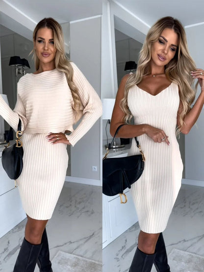 Knit Luxe Duo™ — Envolva-se em Confiança e Calor Aconchegante o Dia Todo