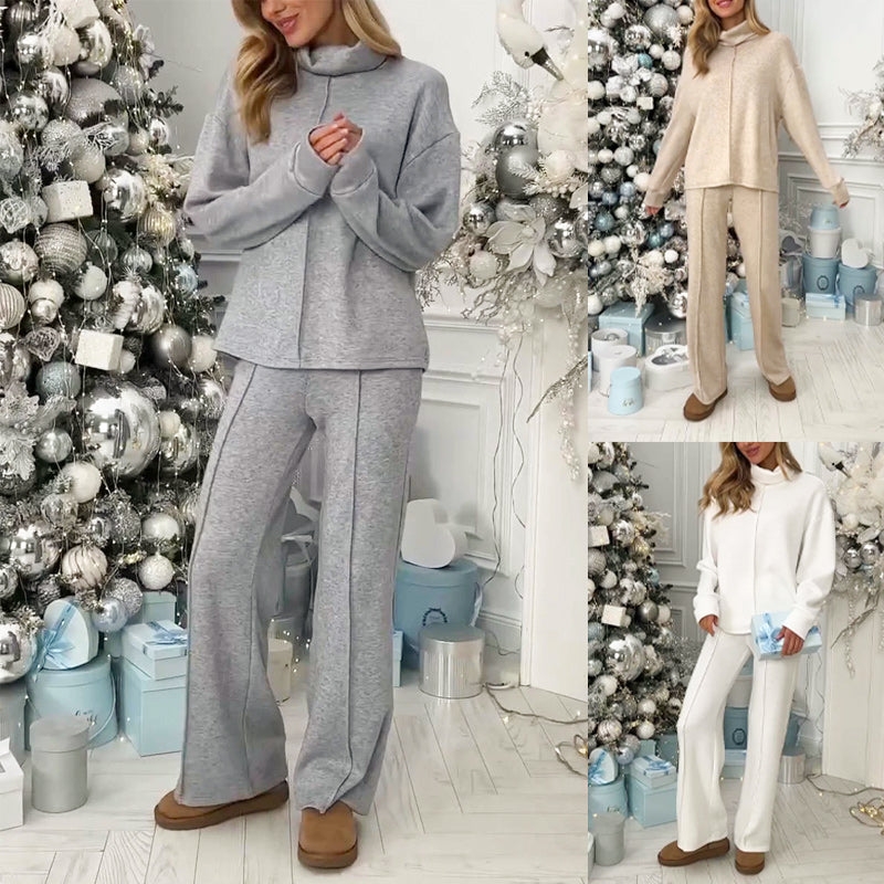 🔥Zeitlich begrenztes Angebot-Damen Lässiges Lockeres Strick 2-Teiliges Set