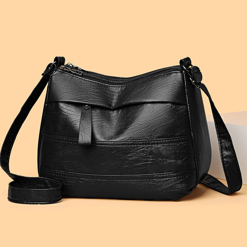 Vintage Multi-Pocket Shoulder Bag
