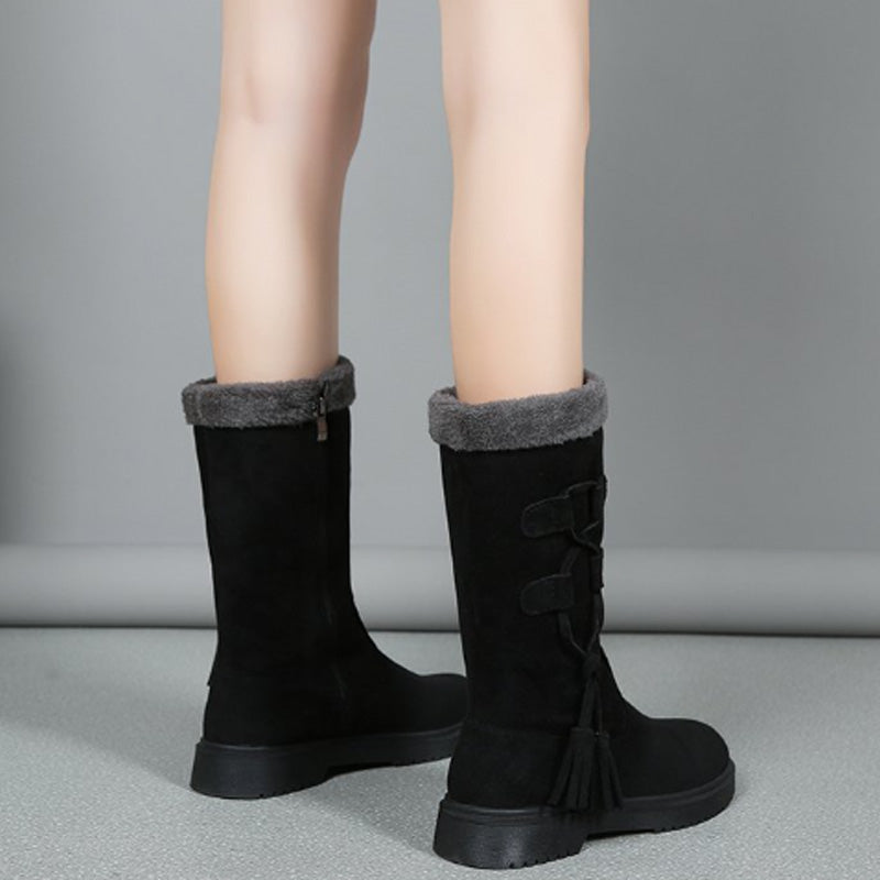 Mid-Calf Boots with Side Zipper 25$ TODAY ONLY