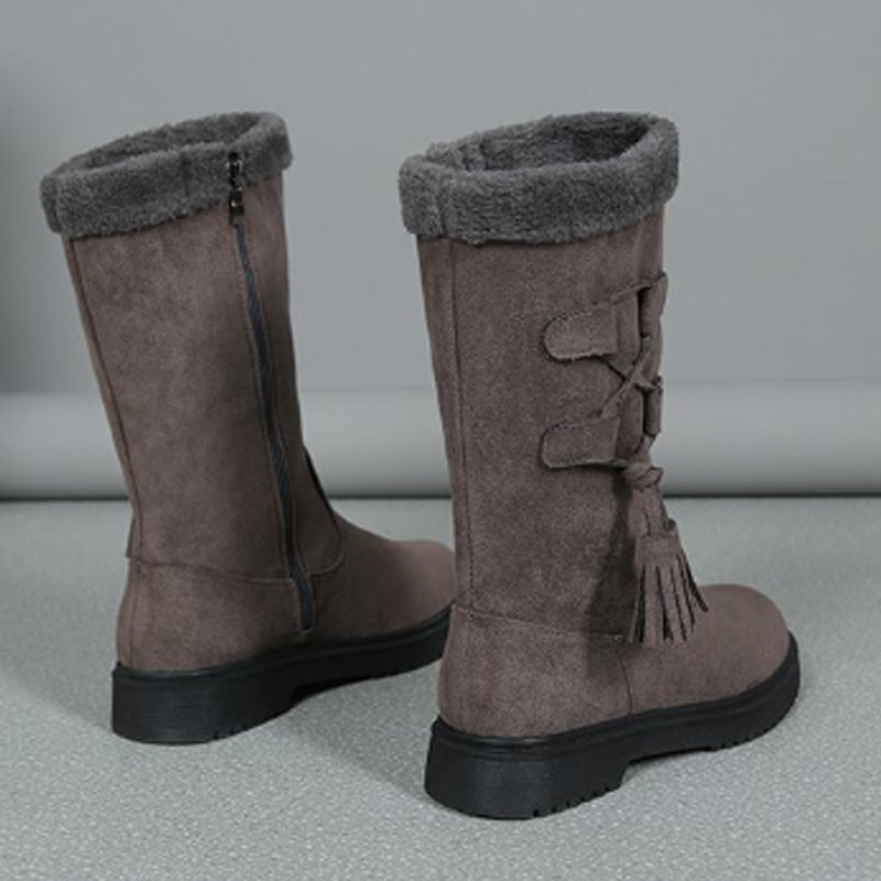 Mid-Calf Boots with Side Zipper 25$ TODAY ONLY