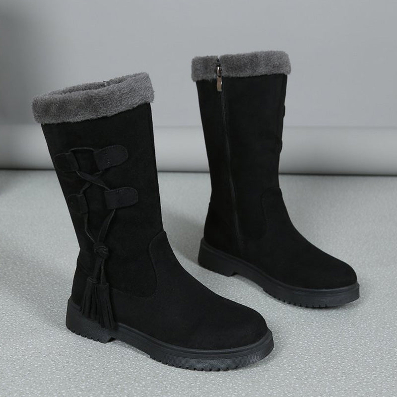 Mid-Calf Boots with Side Zipper 25$ TODAY ONLY