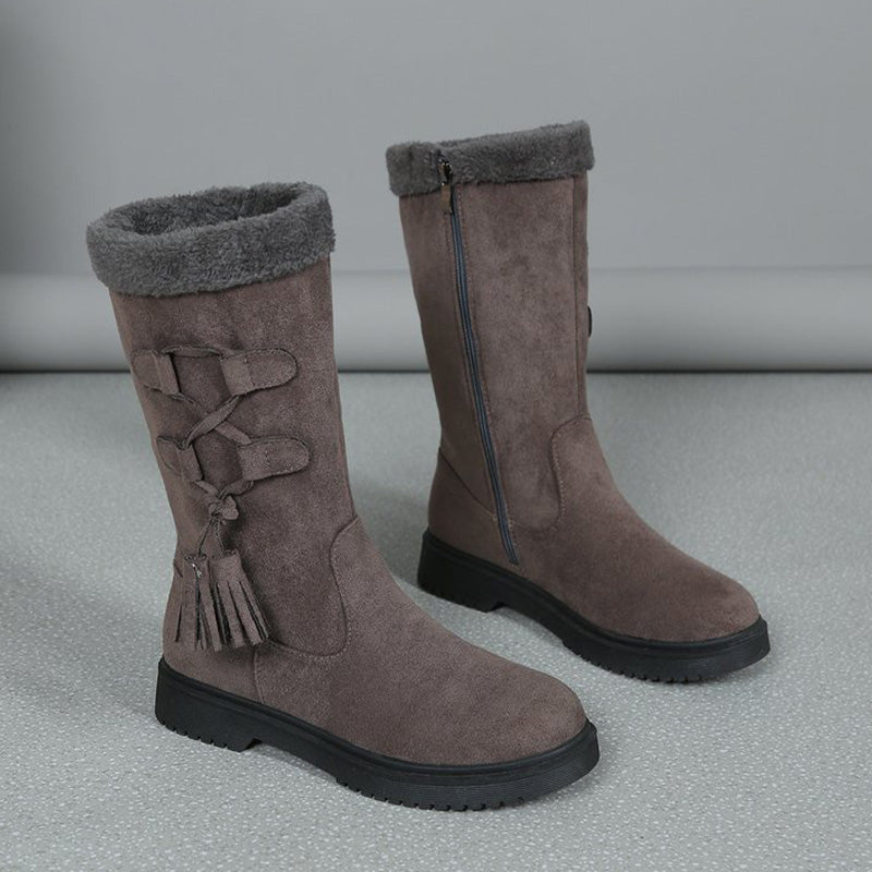 Mid-Calf Boots with Side Zipper 25$ TODAY ONLY