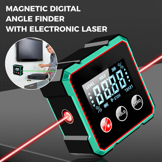 Magnetic Digital Angle Finder with Electronic Laser 15$ TODAY ONLY