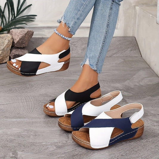 Slope Heel Sandals