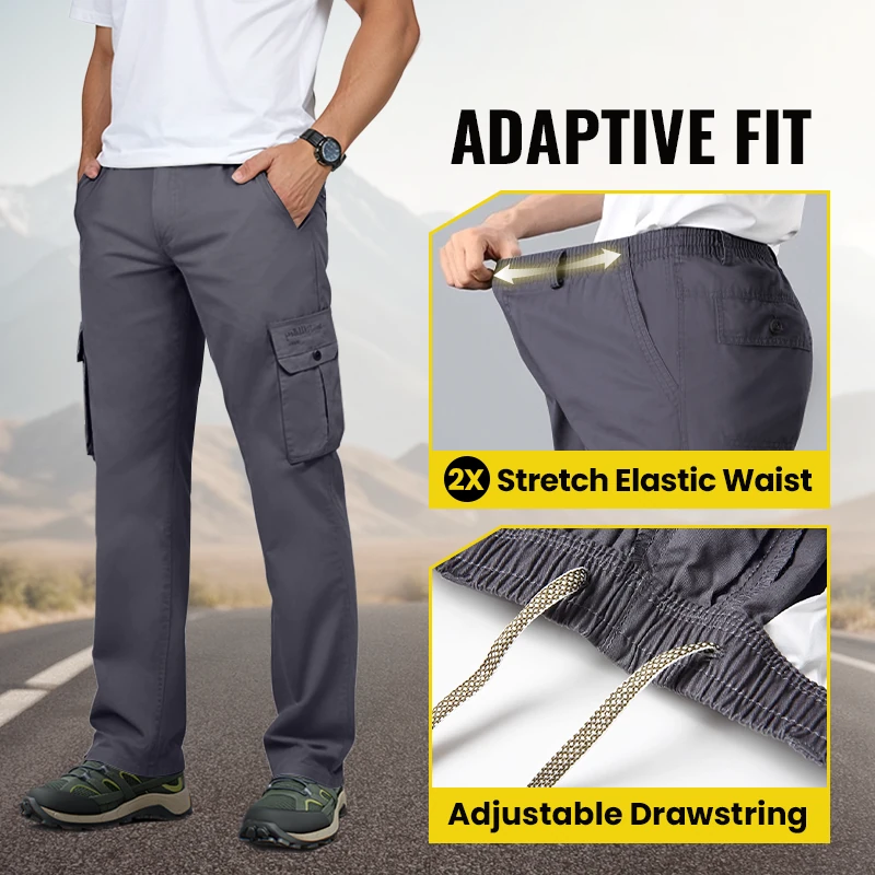 StratoVex Men’s Multi-Pocket Cargo Pants