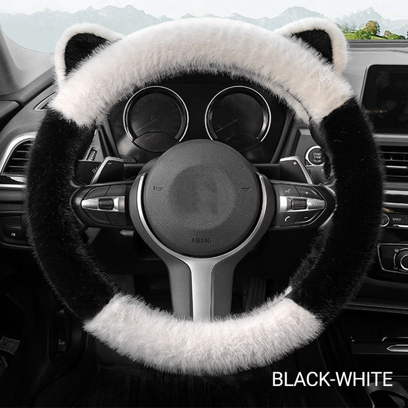 Plush Cat Ear Steering Cover™ — Gjør grepet ditt koselig, styr veien med stil og selvtillit