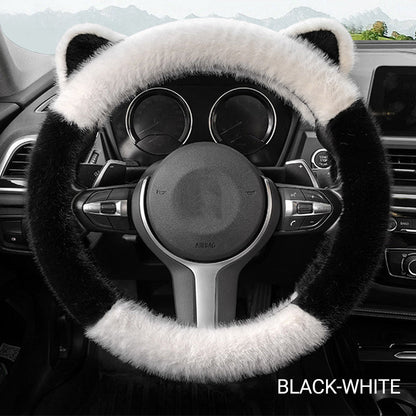 Plush Cat Ear Steering Cover™ — Gjør grepet ditt koselig, styr veien med stil og selvtillit
