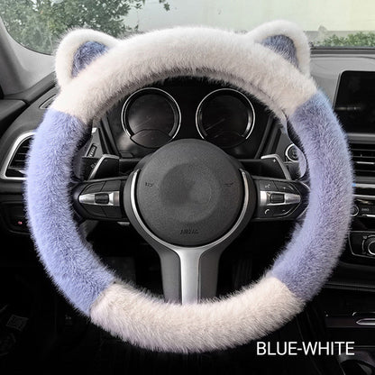 Plush Cat Ear Steering Cover™ — Gjør grepet ditt koselig, styr veien med stil og selvtillit