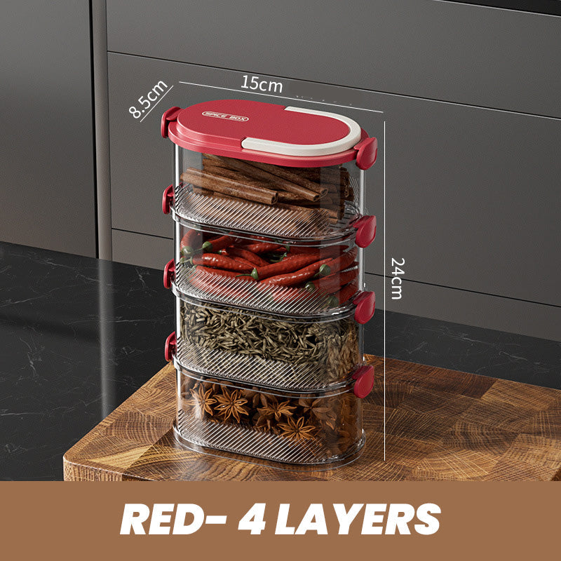 Multi-Layer Spice Tower™ — Ovládnite kuchyňu a uzamknite silu chutí