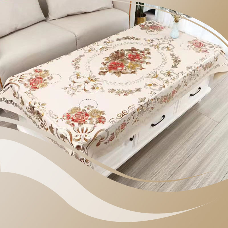 FloraGuard Tablecover™ — Forvandle Plassen Din med Livlig, Sølvsikker Eleganse