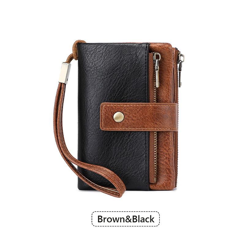 🔥Limited-time offer-Cryloxa Women's Retro Style RFID Blocking Tri-fold Wallet