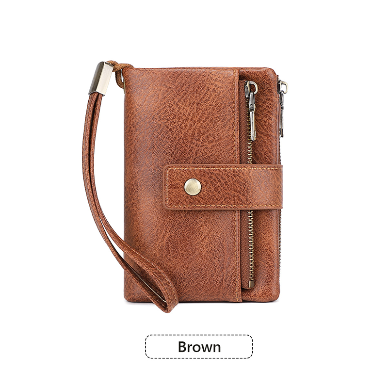 🔥Limited-time offer-Cryloxa Women's Retro Style RFID Blocking Tri-fold Wallet