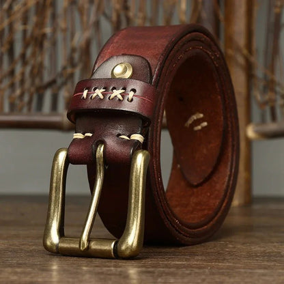 Vintage Cowhide Leather Belt